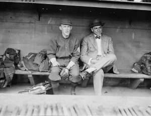 1914 Boston Braves manager George Stallings and second baseman Johnny Evers. Photo courtesy the Library of Congress.