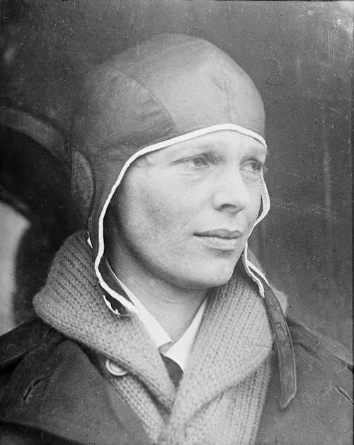 Amelia Earhart. Photo courtesy Boston Public Library, Leslie Jones Collection. 