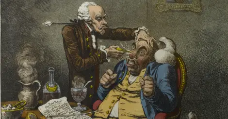 Perkins Metallic Tractors by James Gillray, 1801