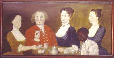 E.R. Potter, his family and a slave. Newport Historical Society