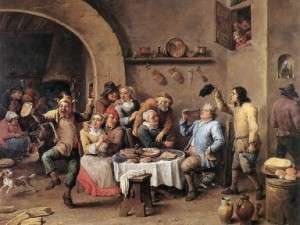 Twelfthnight (The King Drinks), by David Teniers the Younger (1634-1640)