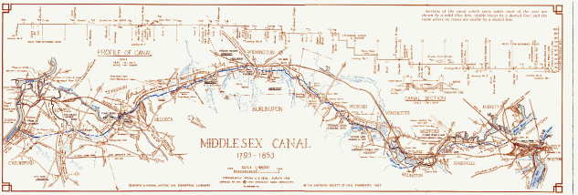 middlesex canal map
