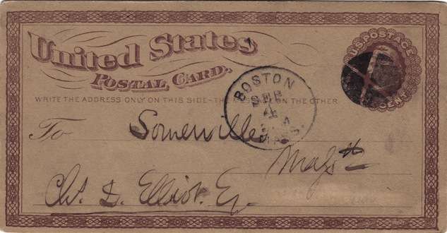 Penny post card 1873