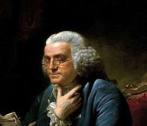 Benjamin Franklin (detail) 1767