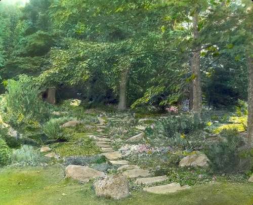 Reef Point gardens. Photo courtesy Library of Congress, Frances Benjamin Johnston collection.