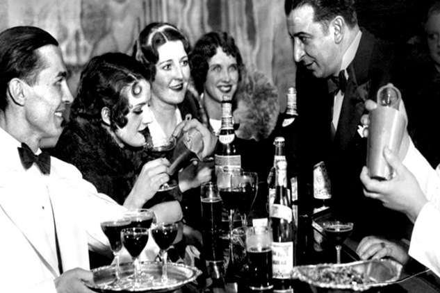 Celebrating the repeal of Prohibition in Boston. Photo courtesy Boston Public Library. 