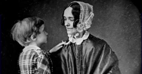 Jane Means Appleton Pierce with her third son Benny