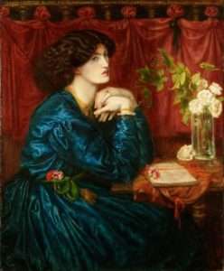 annie-jenness-miller-Dante_Gabriel_Rossetti_-_Jane_Morris_(The_Blue_Silk_Dress)