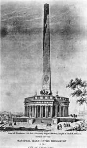 Robert Mills' original design for the Washington Monument