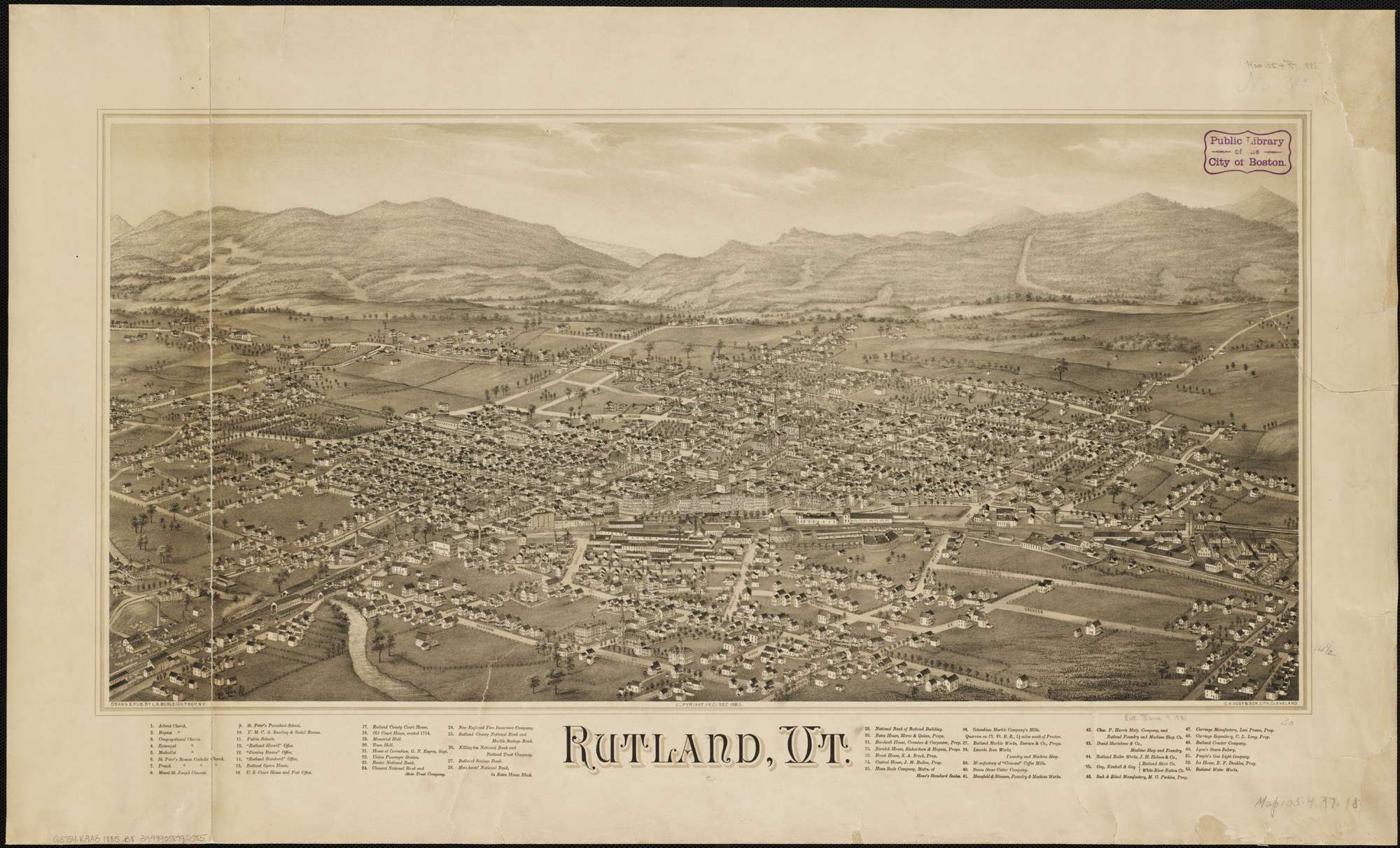 Rutland as it appeared in O.B. Clark's day.